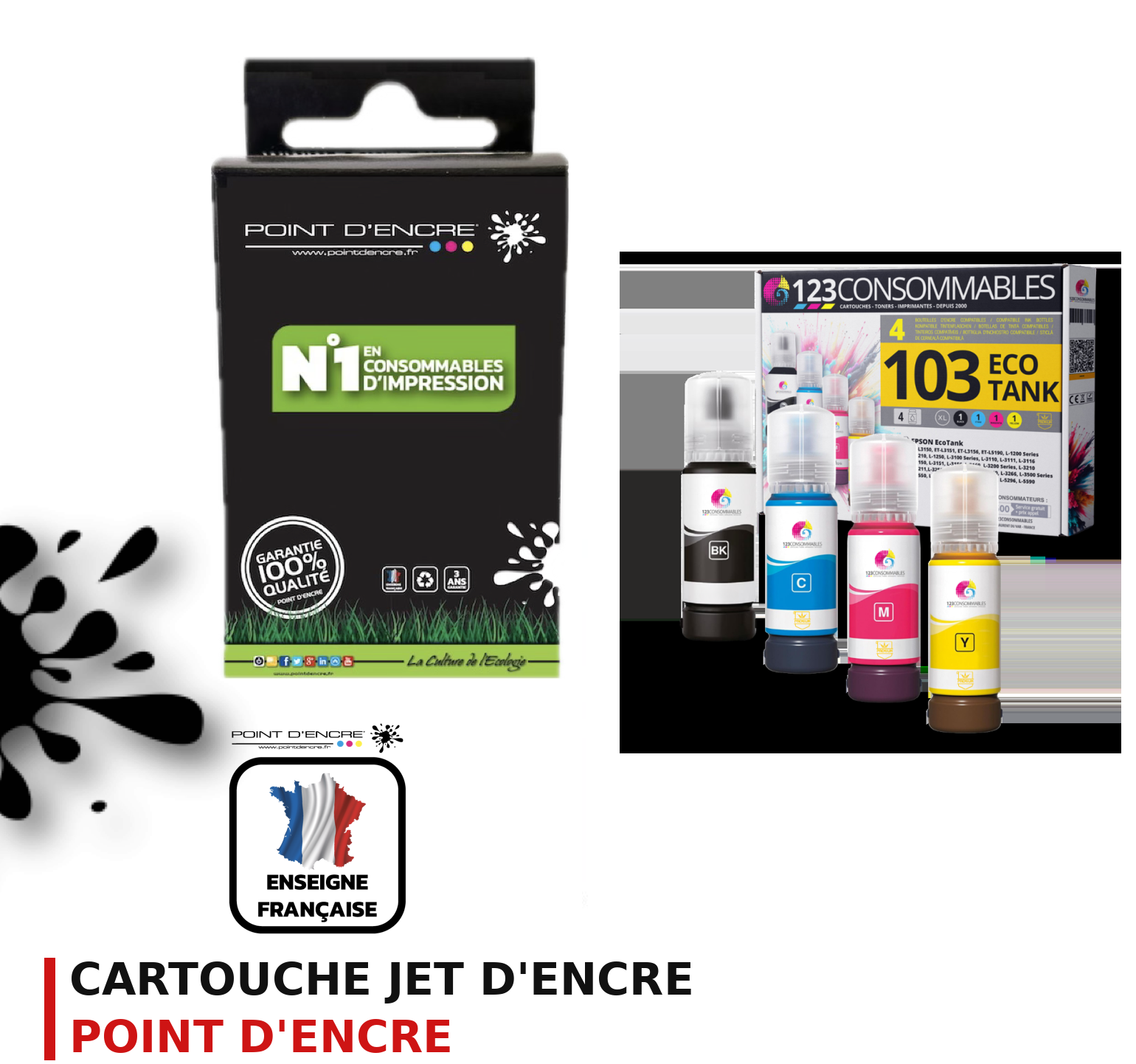 Cartouche d'encre POINT D'ENCRE Epson 103 — PACK