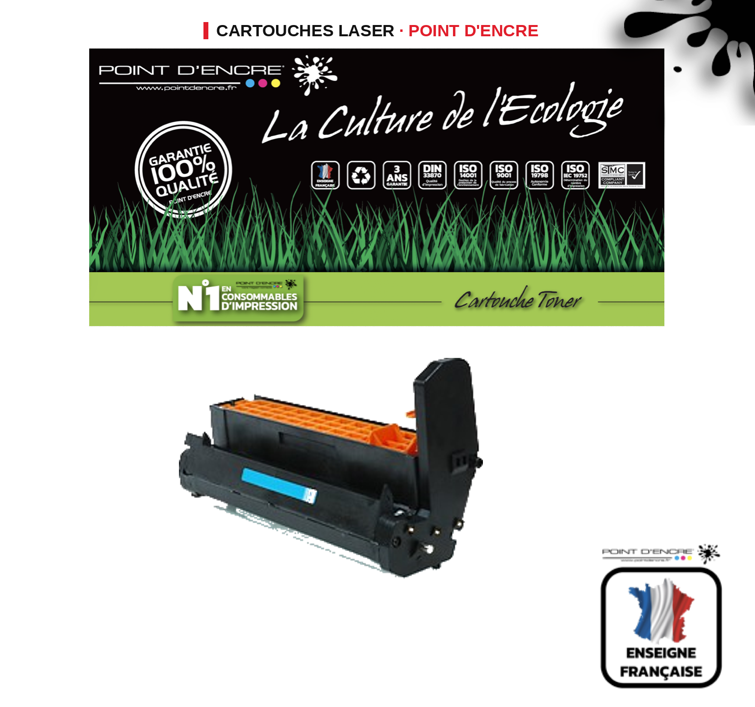 Tambour POINT D'ENCRE Oki C710 — CYAN