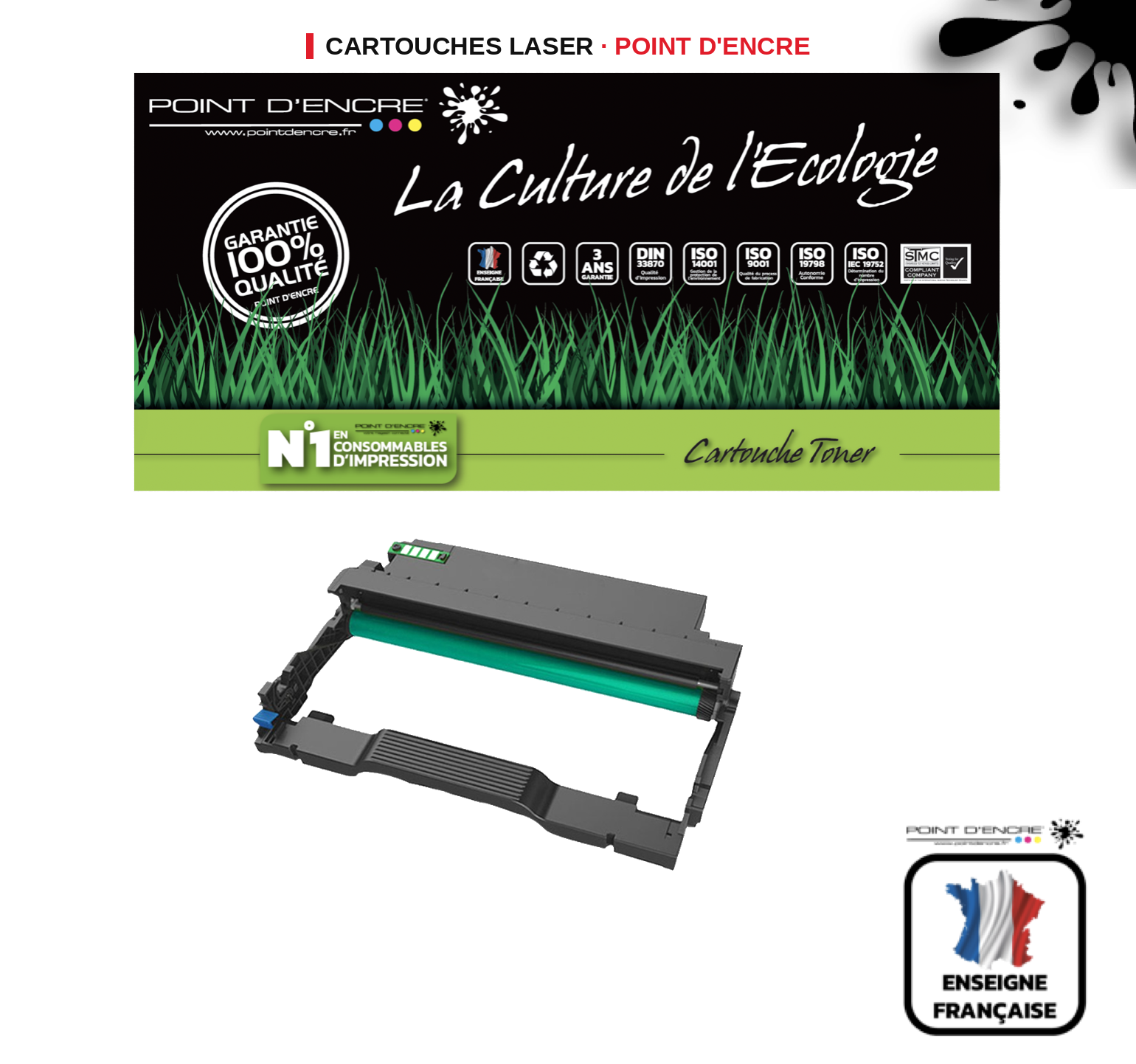 Tambour POINT D'ENCRE Pantum DL425X — NOIR