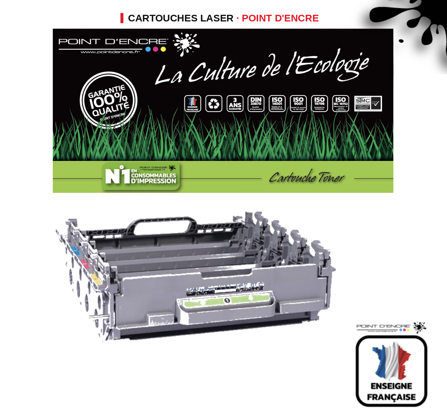Tambour POINT D'ENCRE Brother DR321CL