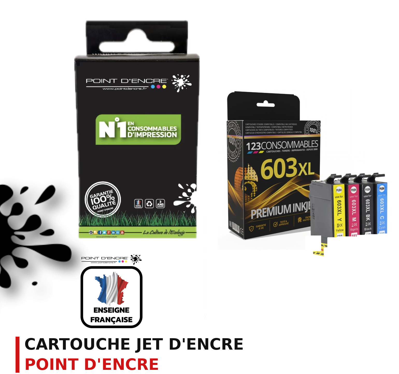 Cartouche d'encre POINT D'ENCRE Epson 603XL — PACK
