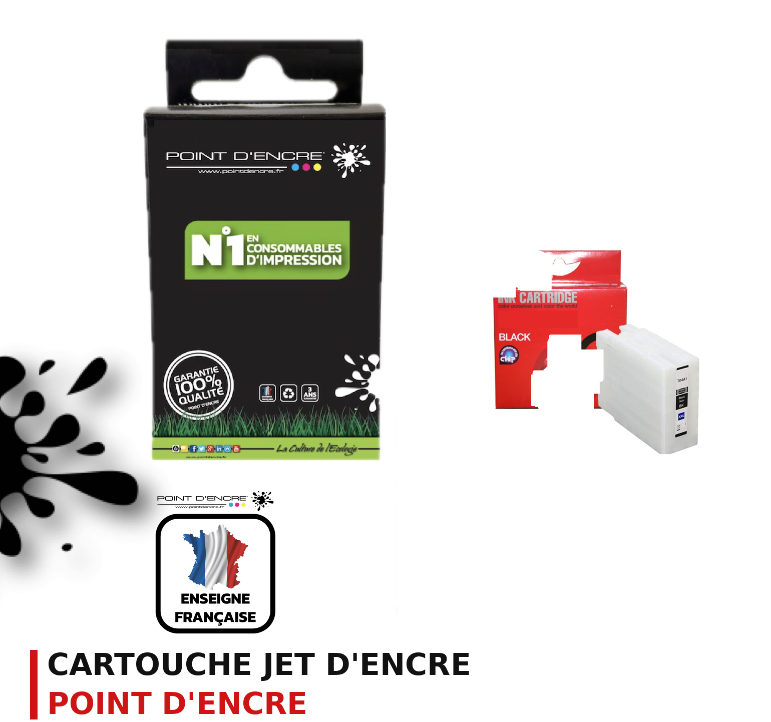 Cartouche d'encre POINT D'ENCRE Epson T04A1 — NOIR