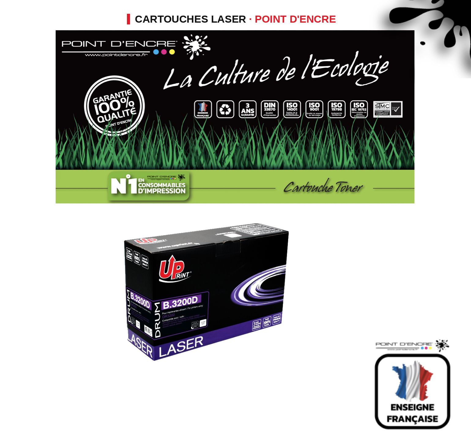Tambour POINT D'ENCRE Brother DR3200