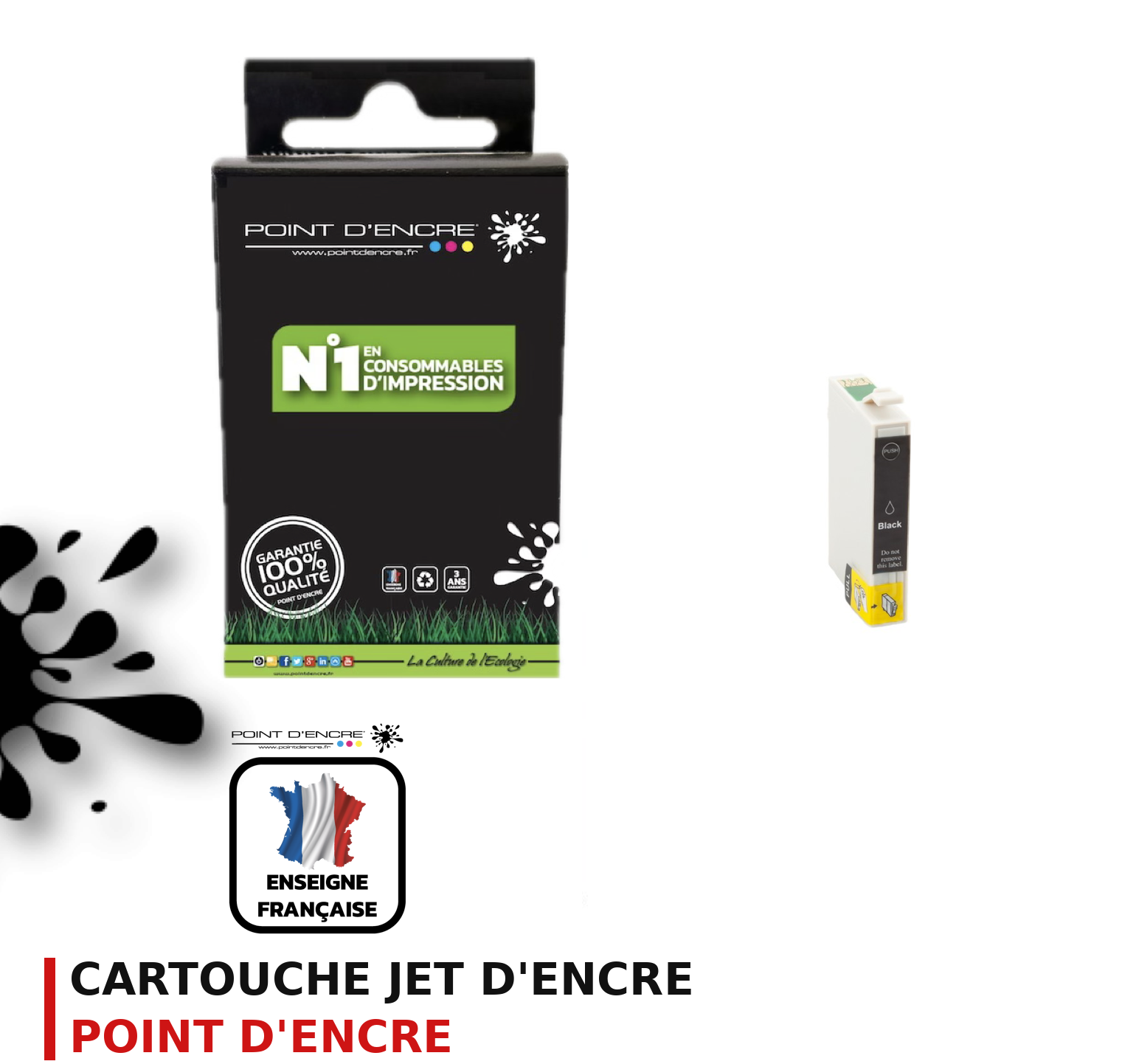 Cartouche d'encre POINT D'ENCRE Epson T0791 — NOIR