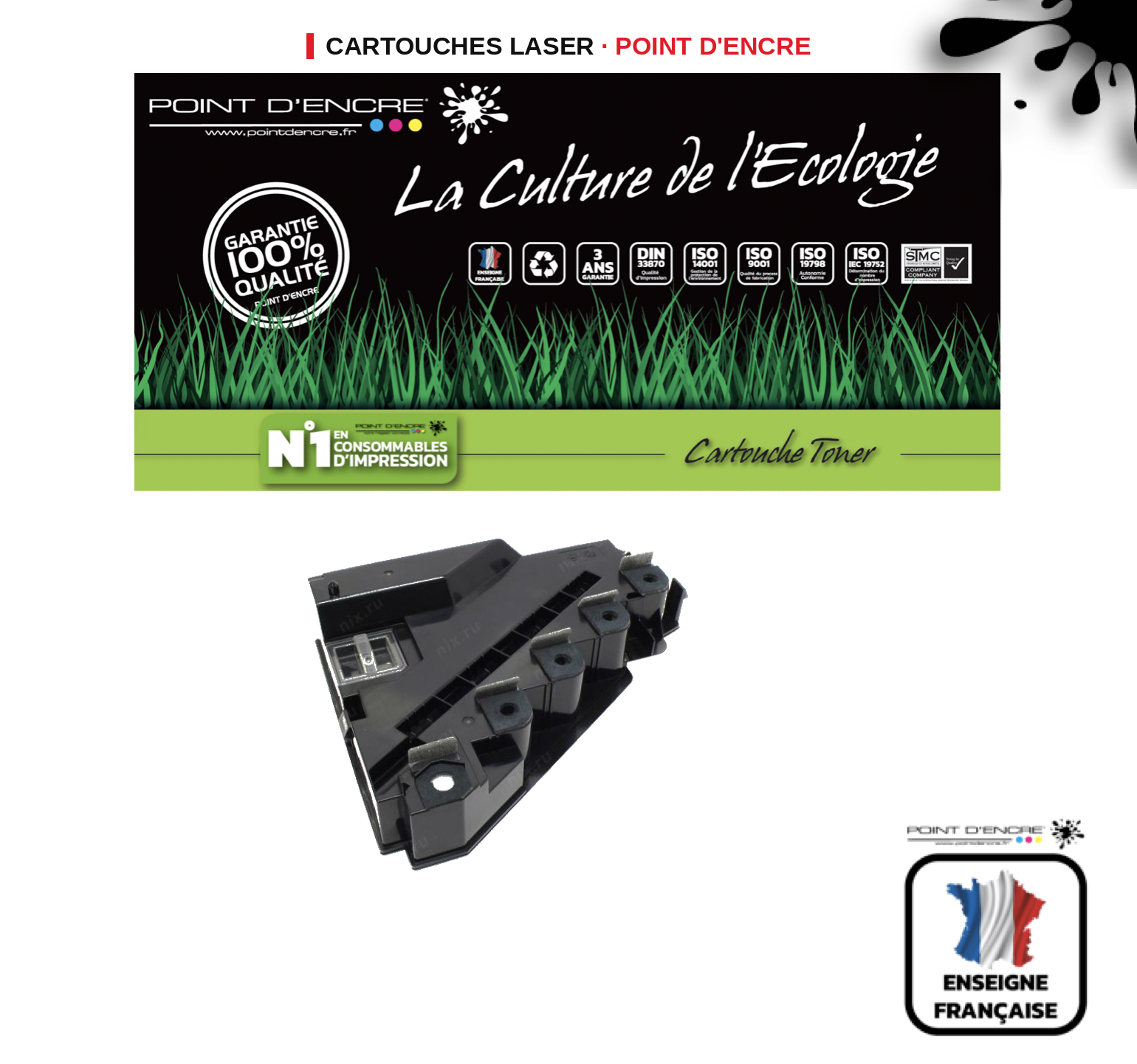 Cartouche laser POINT D'ENCRE Xerox 6600