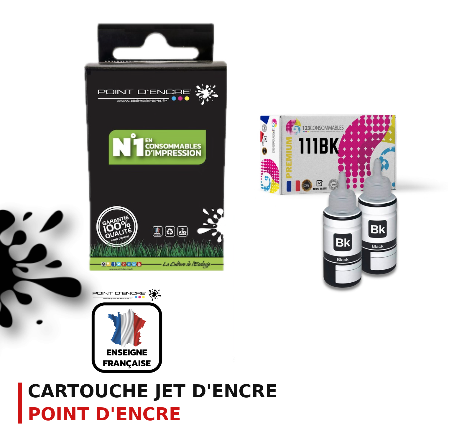 Cartouche d'encre POINT D'ENCRE Epson 111 — NOIR
