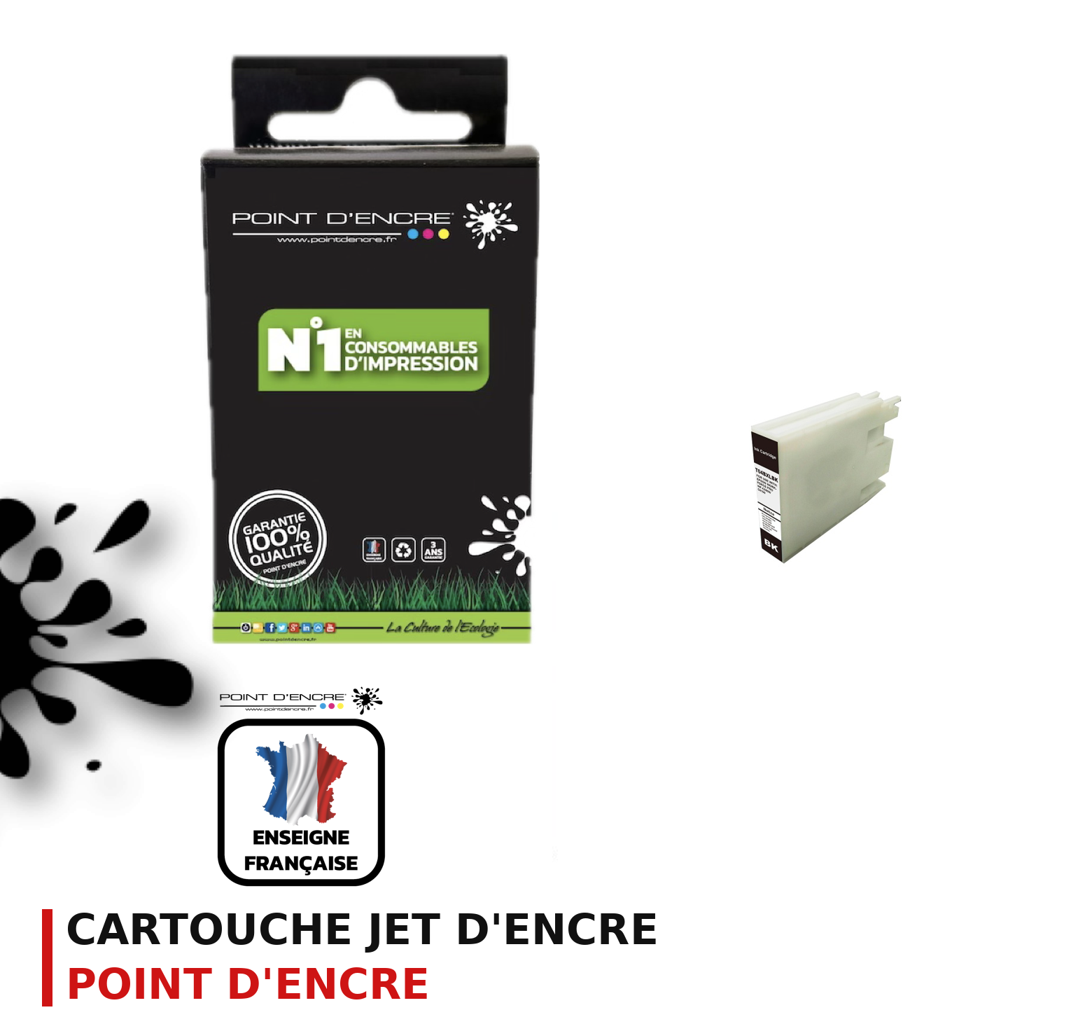 Cartouche d'encre POINT D'ENCRE Epson T04BXL — NOIR