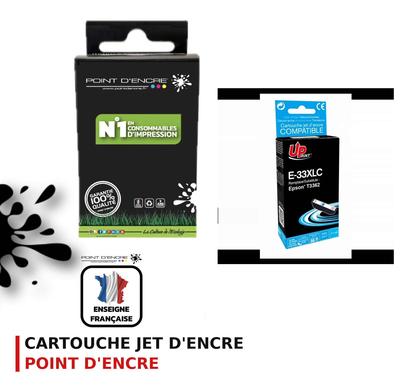 Cartouche d'encre POINT D'ENCRE Epson 33XL — CYAN