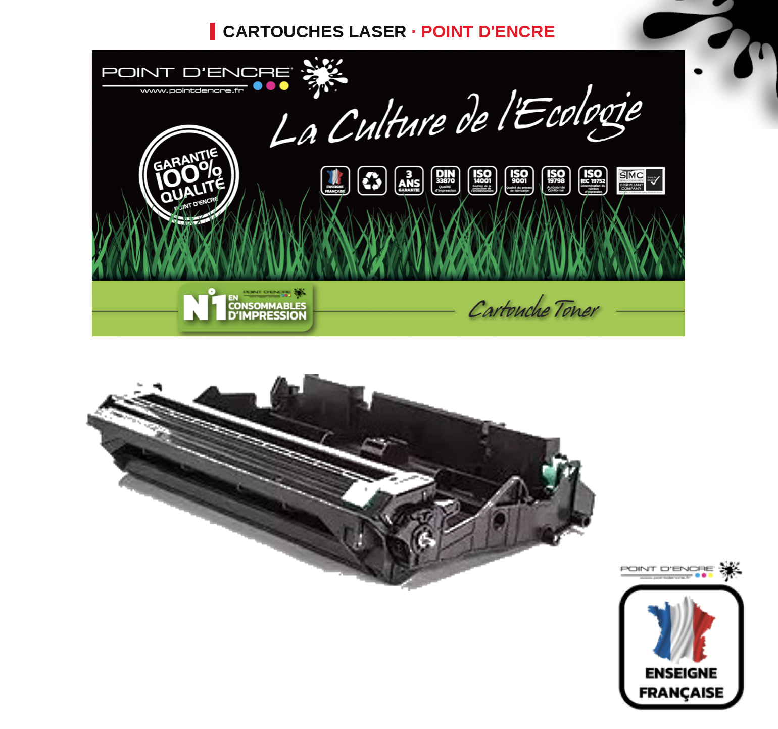 Tambour POINT D'ENCRE Brother 2100