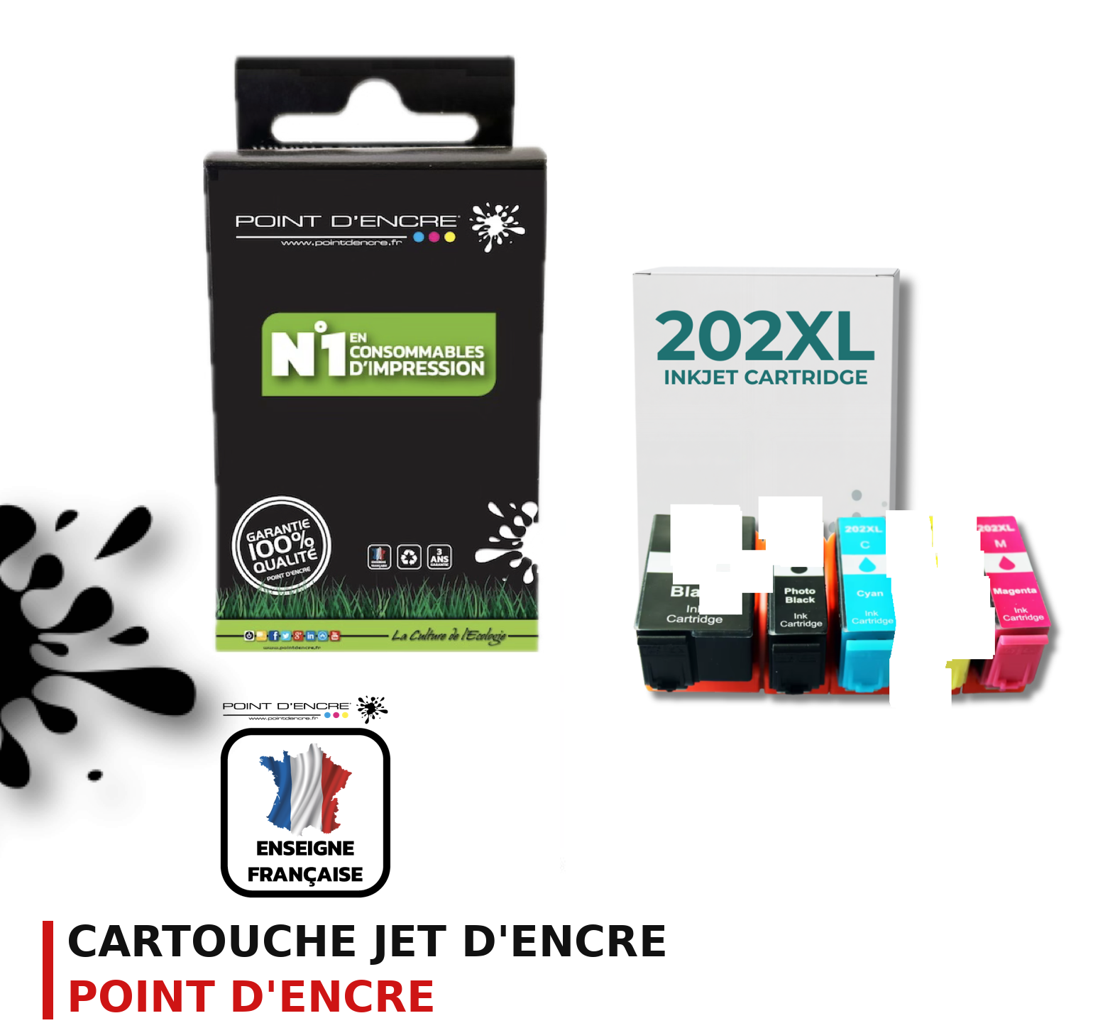 Cartouche d'encre POINT D'ENCRE Epson 202 — PACK