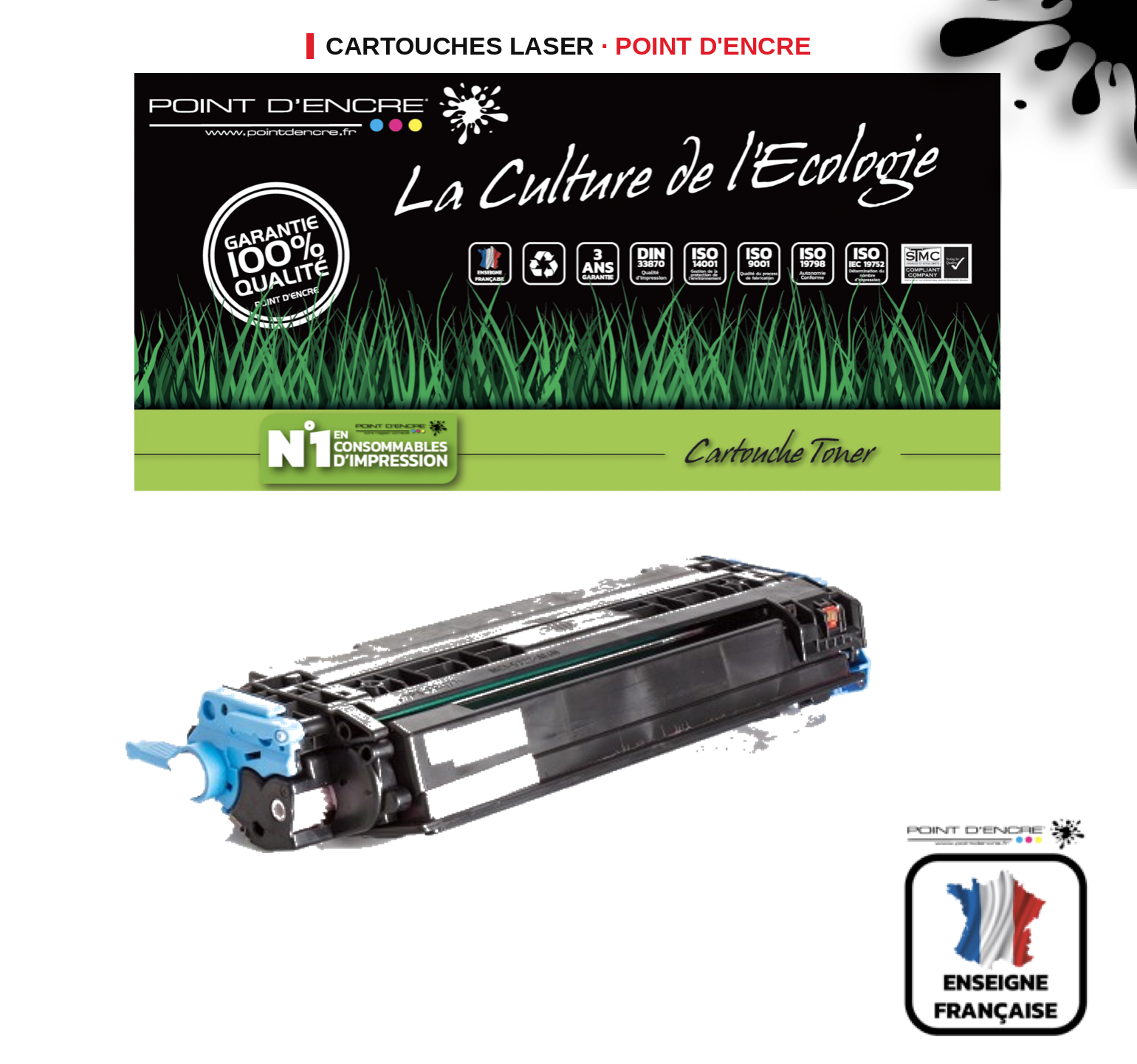 Cartouche laser POINT D'ENCRE  124A — MAGENTA