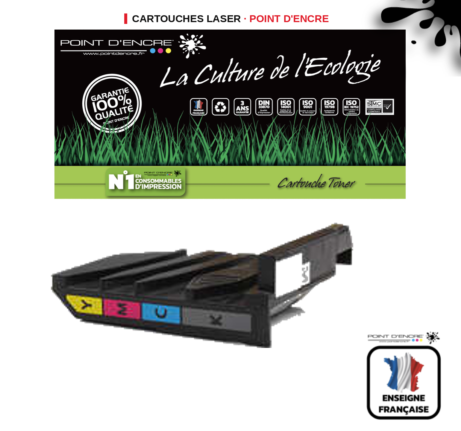 Cartouche laser POINT D'ENCRE Samsung W406