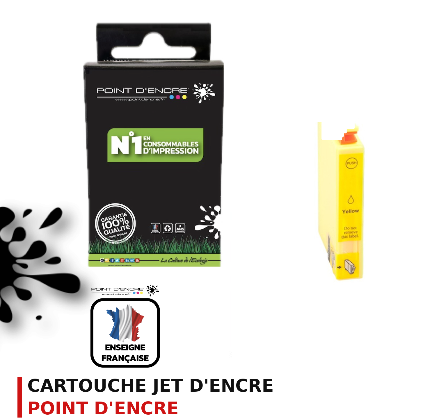 Cartouche d'encre POINT D'ENCRE Epson 408L — JAUNE