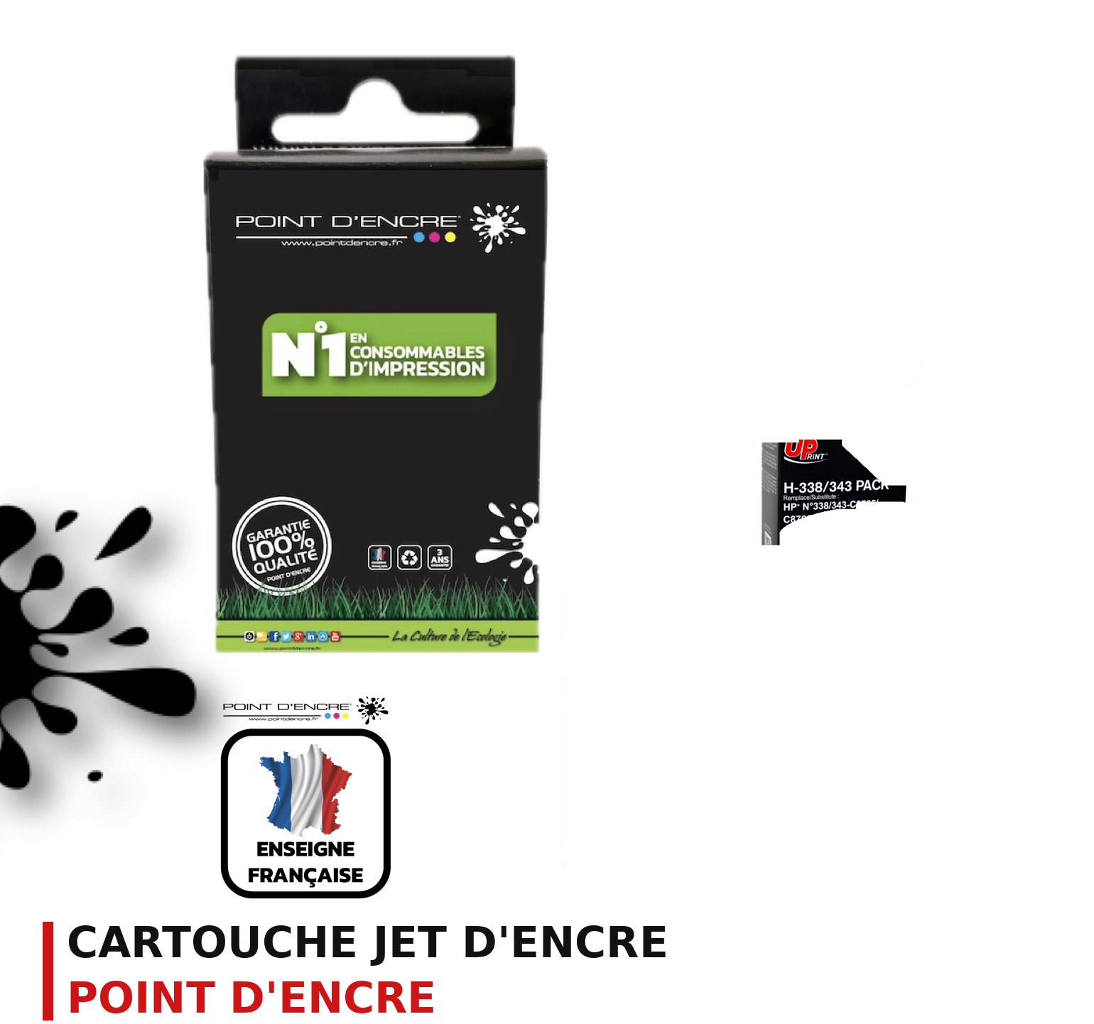Cartouche d'encre POINT D'ENCRE Hp 338 — PACK