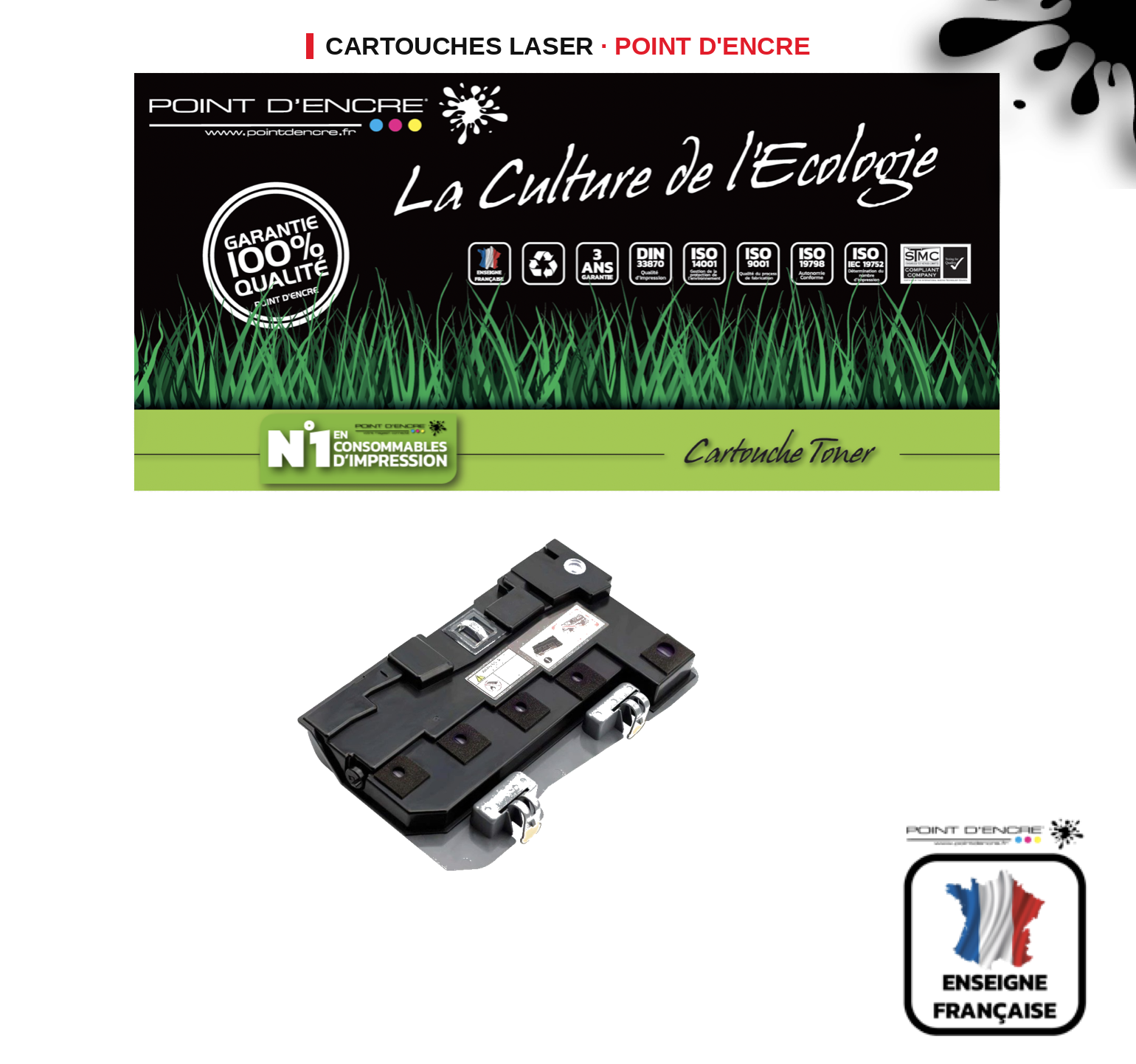 Récupérateur de toner POINT D'ENCRE Xerox 7120