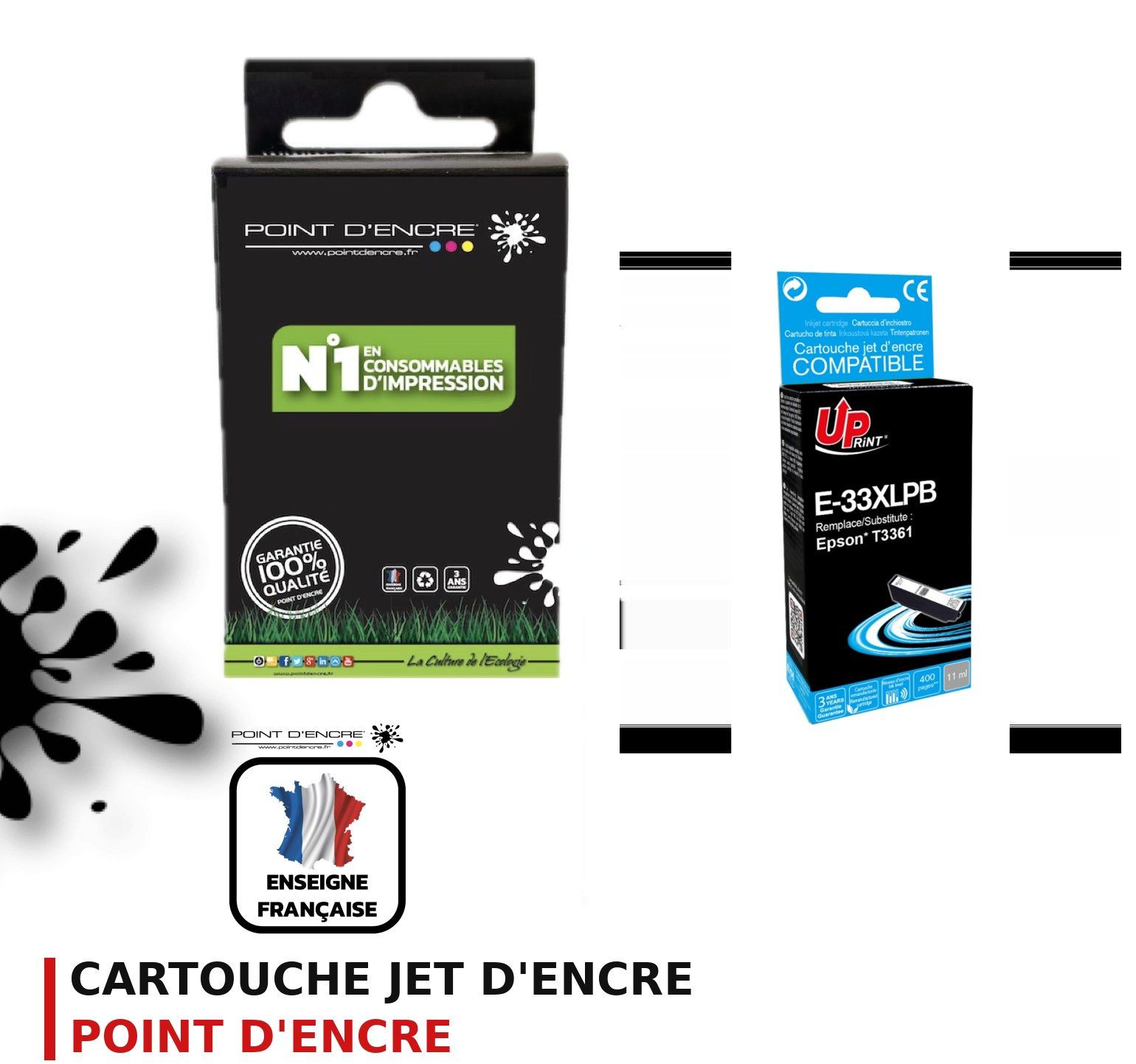 Cartouche d'encre POINT D'ENCRE Epson 33XL — NOIR