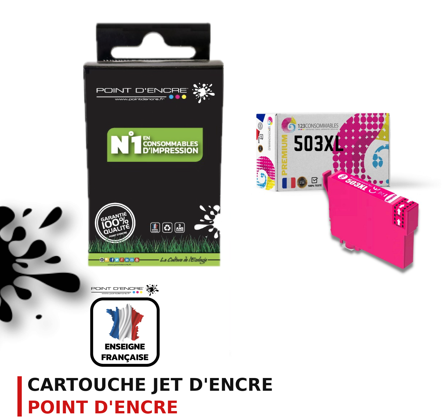 Cartouche d'encre POINT D'ENCRE Epson 503 — MAGENTA