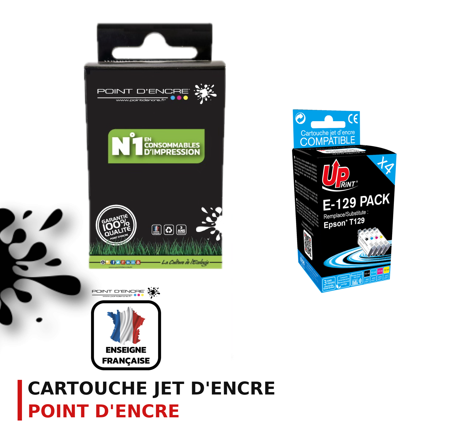 Cartouche d'encre POINT D'ENCRE Epson T1295 — PACK