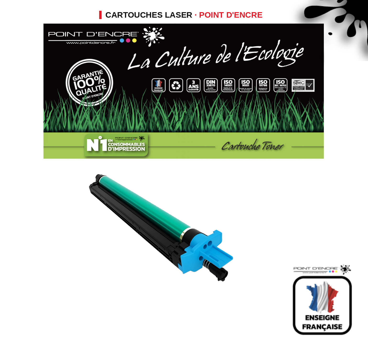 Tambour POINT D'ENCRE Olivetti MF220 — COULEUR