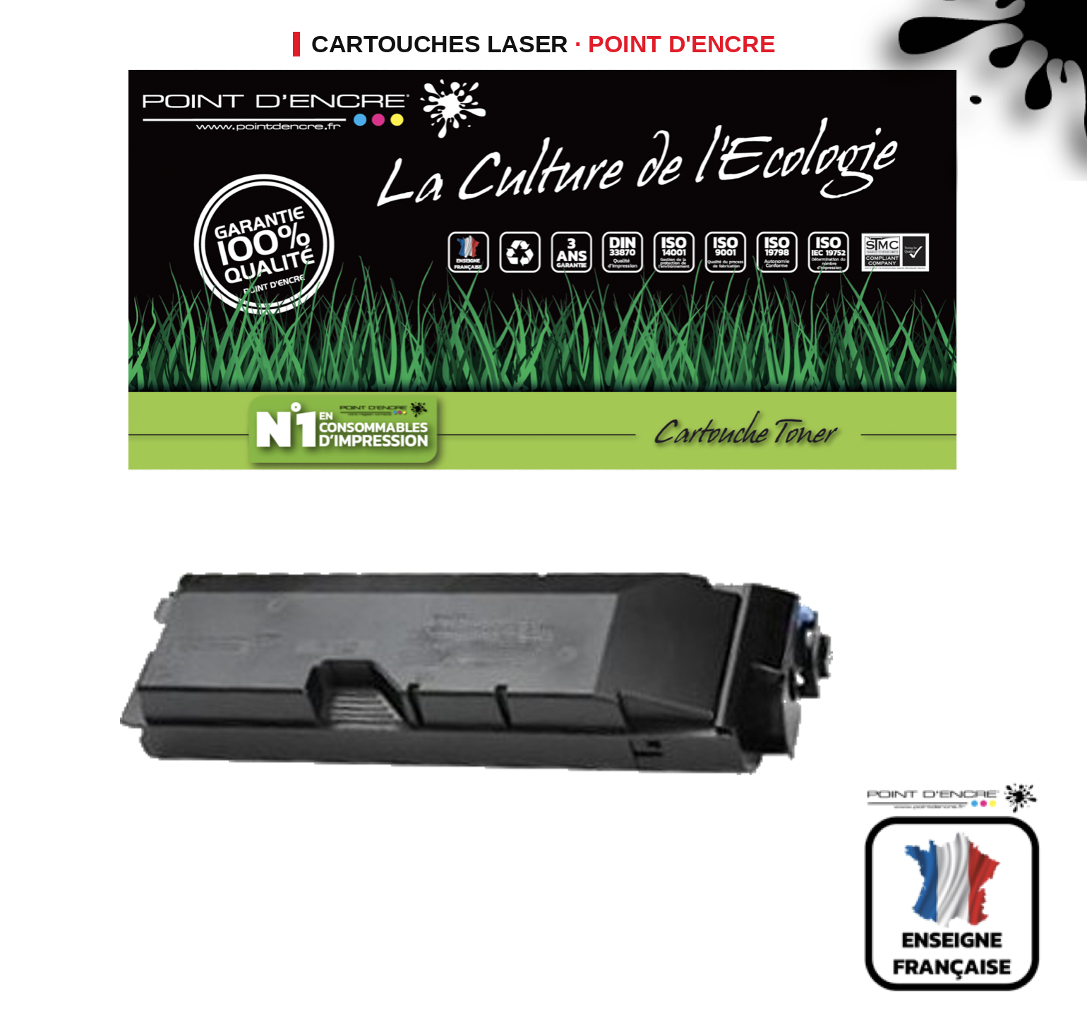 Cartouche laser POINT D'ENCRE Kyocera 6305