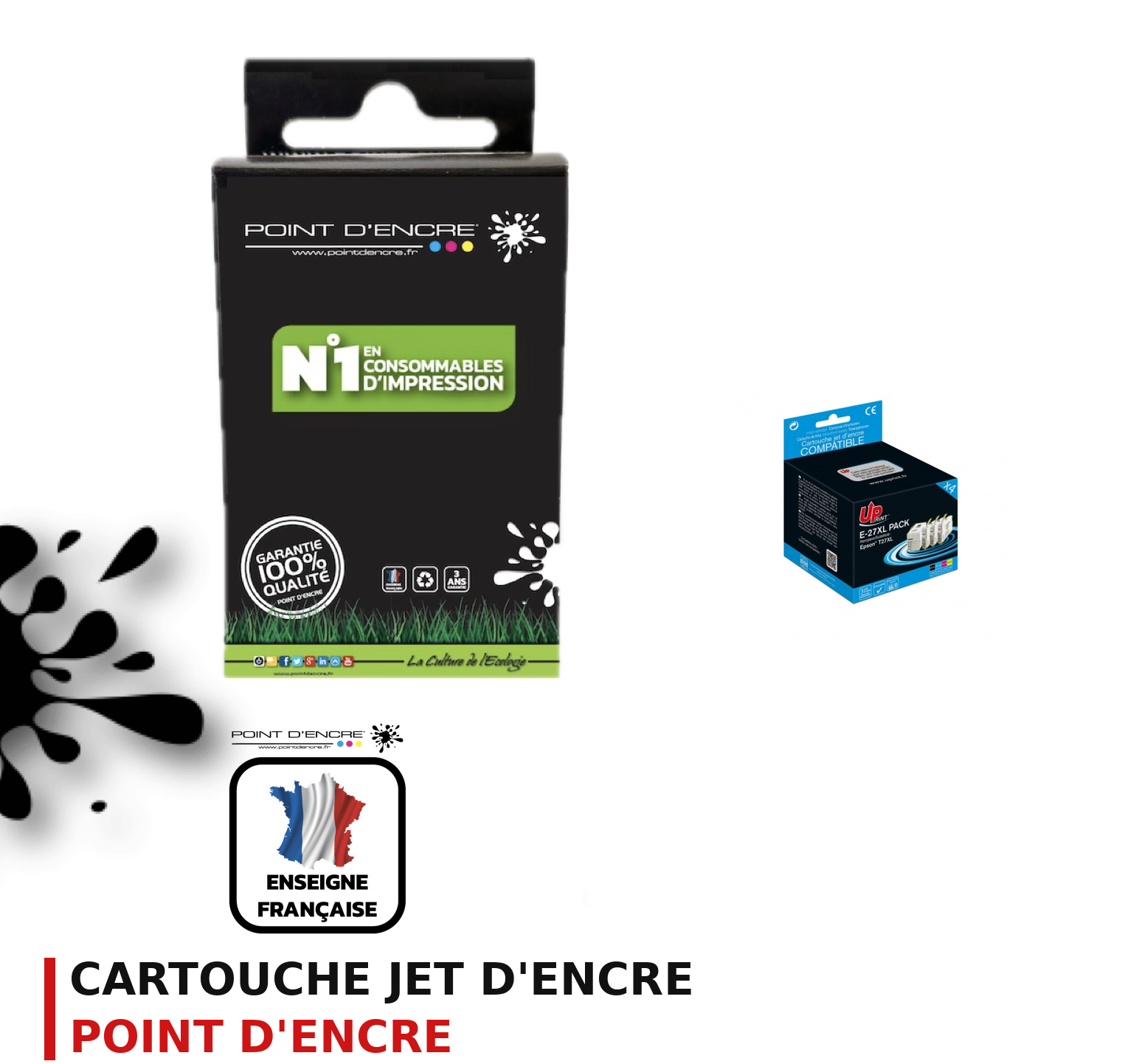 Cartouche d'encre POINT D'ENCRE Epson T27 — PACK
