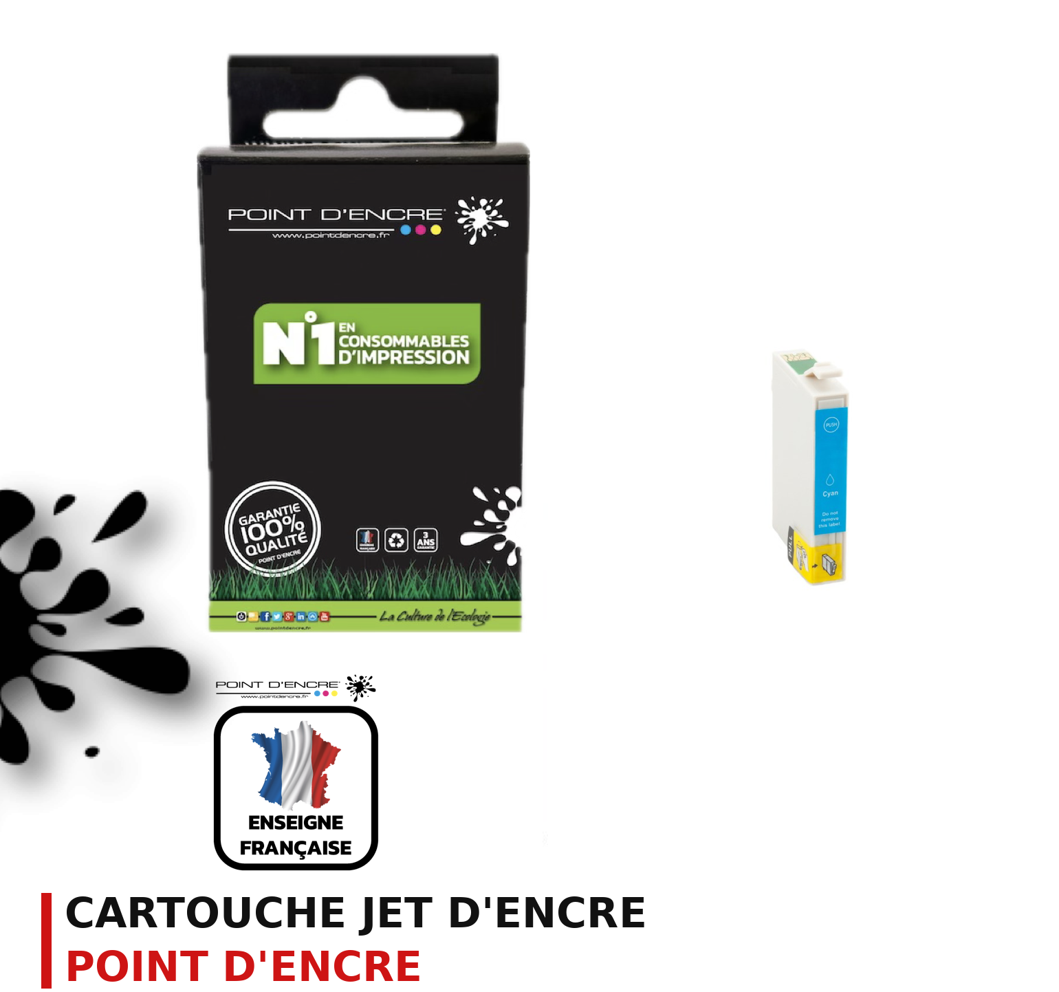 Cartouche d'encre POINT D'ENCRE Epson 35XL — CYAN