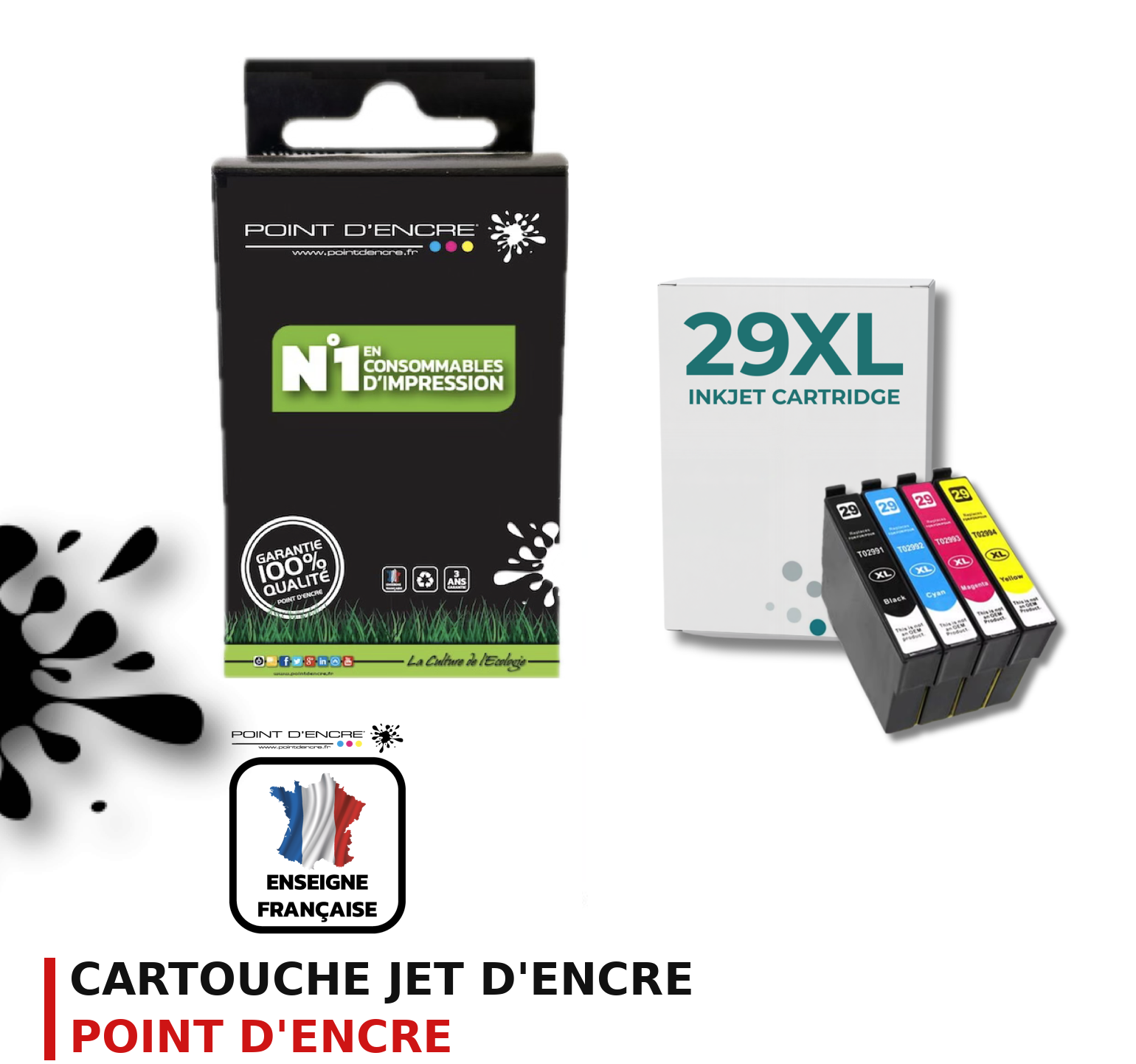Cartouche d'encre POINT D'ENCRE Epson T29XL — PACK