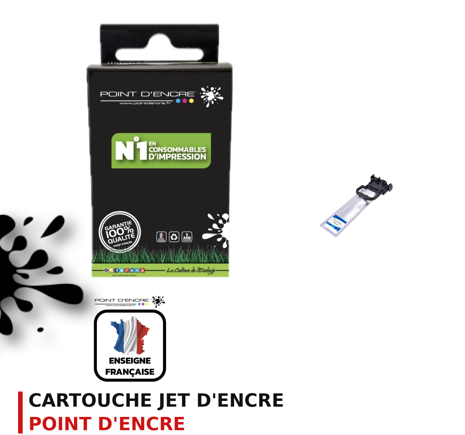 Cartouche d'encre POINT D'ENCRE Epson T11C2 — CYAN