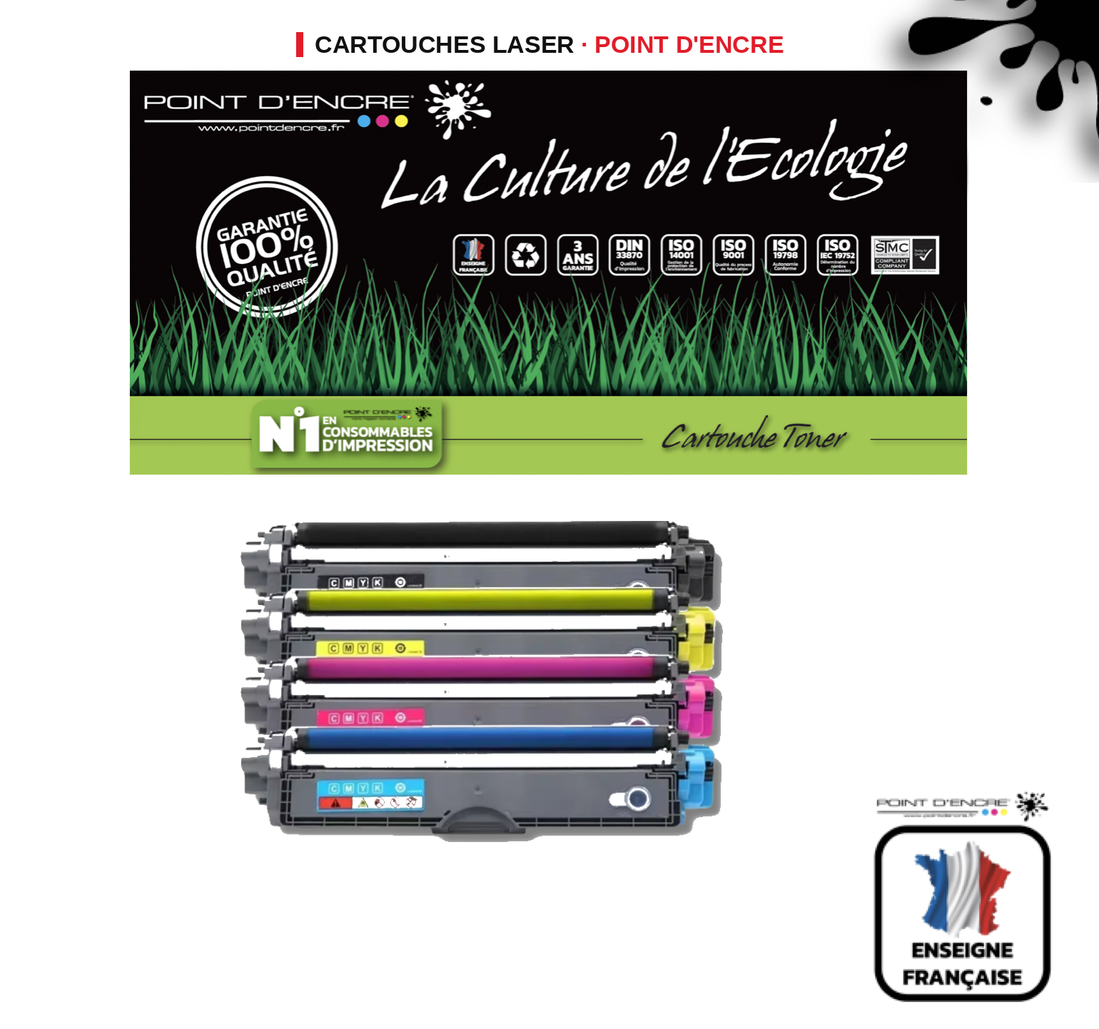 Cartouche laser POINT D'ENCRE Brother 249 — MAGENTA