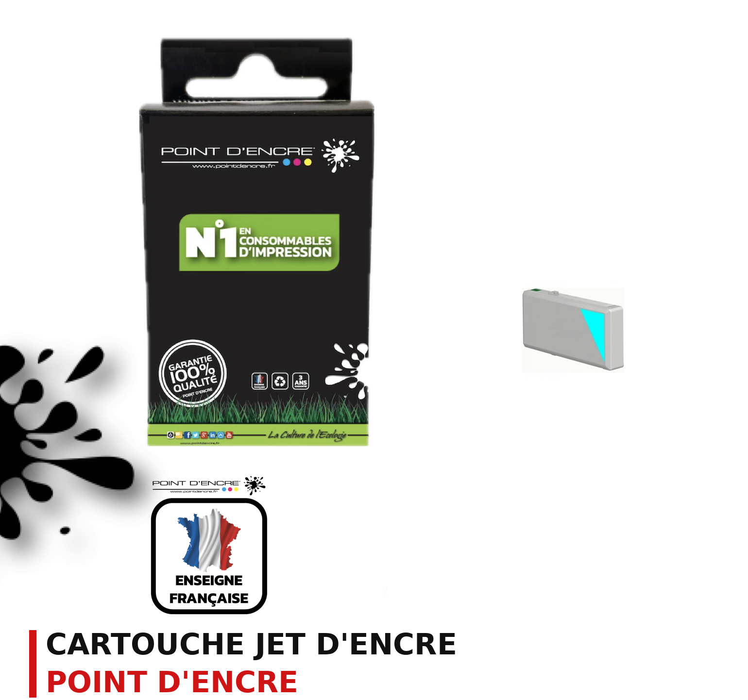 Cartouche d'encre POINT D'ENCRE Epson T5962 — CYAN
