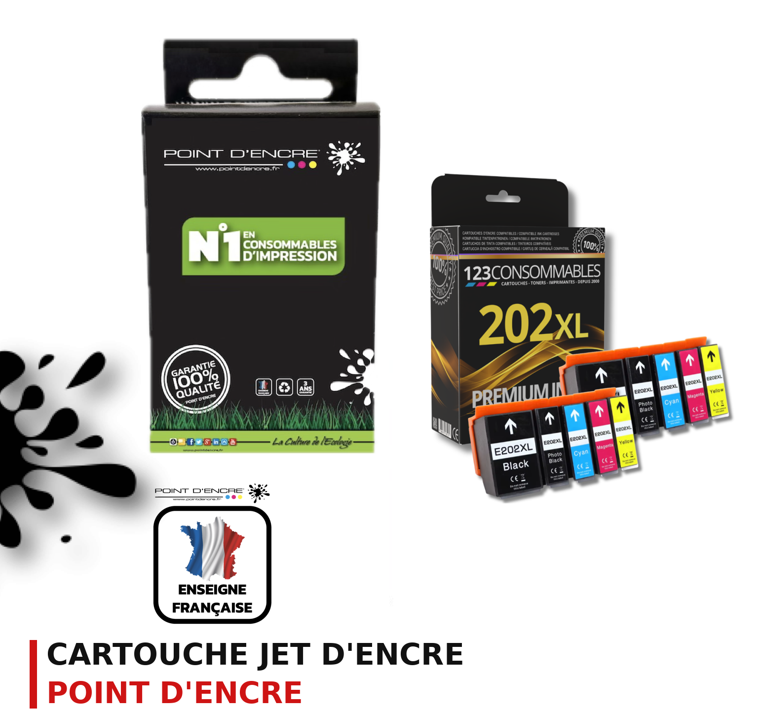 Cartouche d'encre POINT D'ENCRE Epson 202XL — PACK