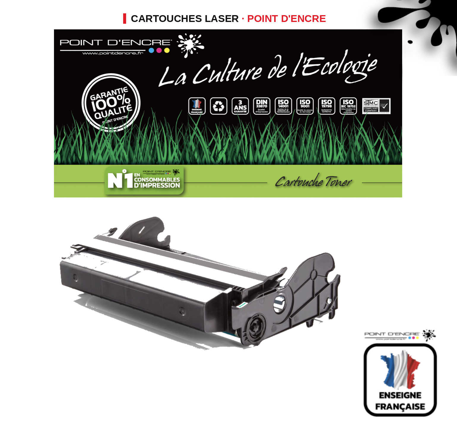 Tambour POINT D'ENCRE Lexmark E260X22G