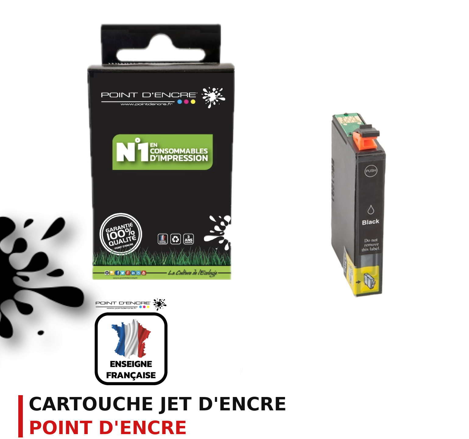 Cartouche d'encre POINT D'ENCRE Epson 408L — NOIR