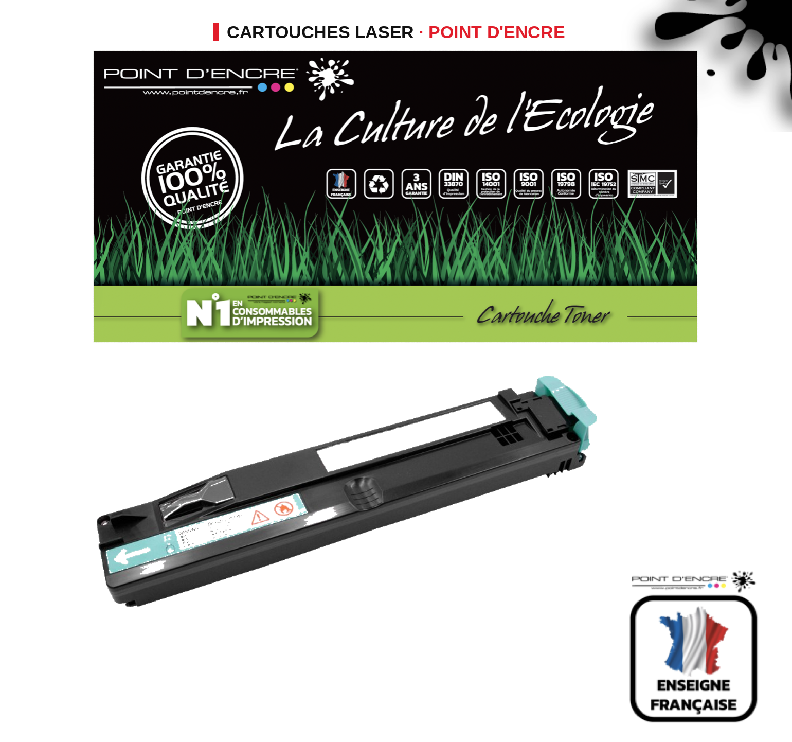 Cartouche laser POINT D'ENCRE Xerox 7800