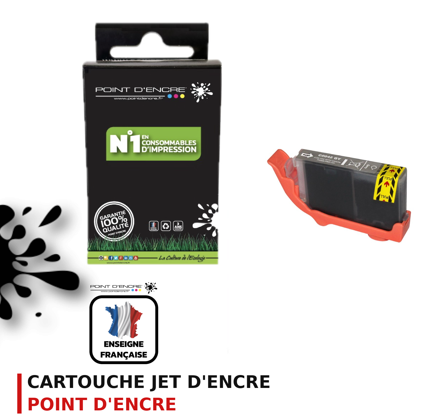 Cartouche d'encre POINT D'ENCRE Canon 42GY