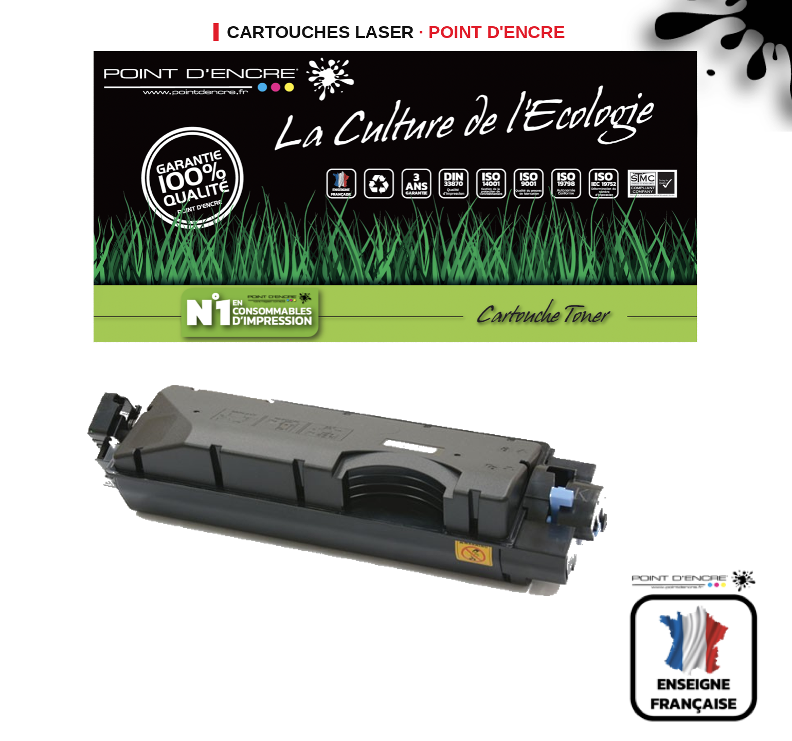 Cartouche laser POINT D'ENCRE Kyocera TK5305 — NOIR