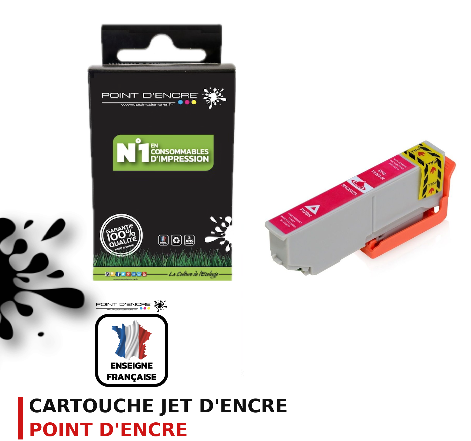 Cartouche d'encre POINT D'ENCRE Epson T33XL — MAGENTA