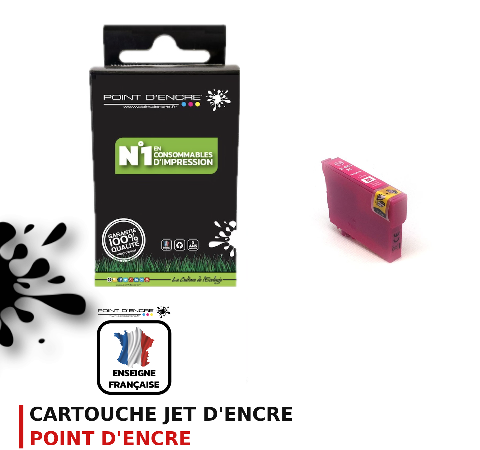Cartouche d'encre POINT D'ENCRE Epson 603 — MAGENTA