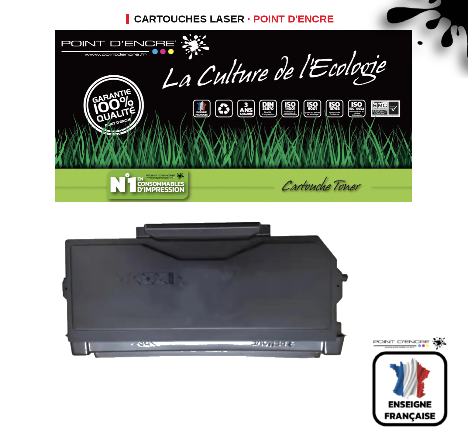 Cartouche laser POINT D'ENCRE Pantum TL5120X — NOIR