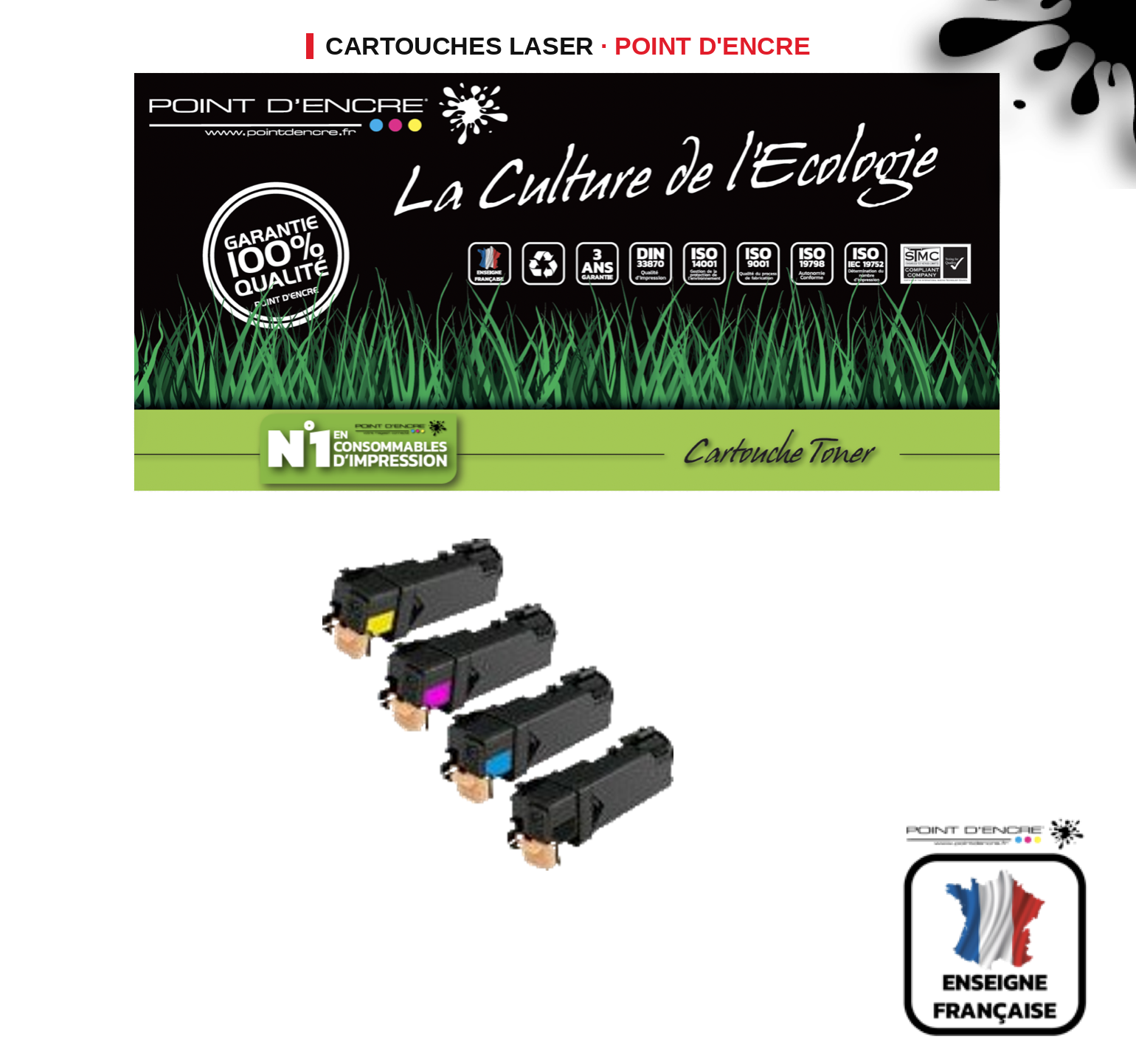 Cartouche laser POINT D'ENCRE  C2900
