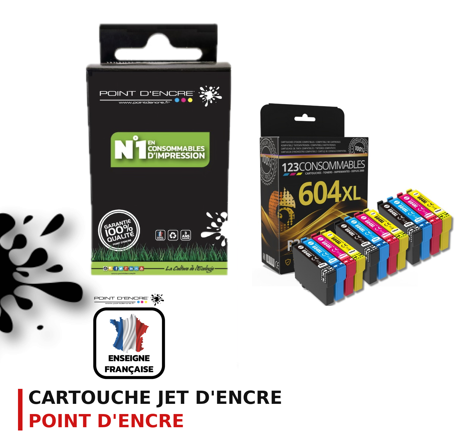 Cartouche d'encre POINT D'ENCRE Epson 604XL — PACK