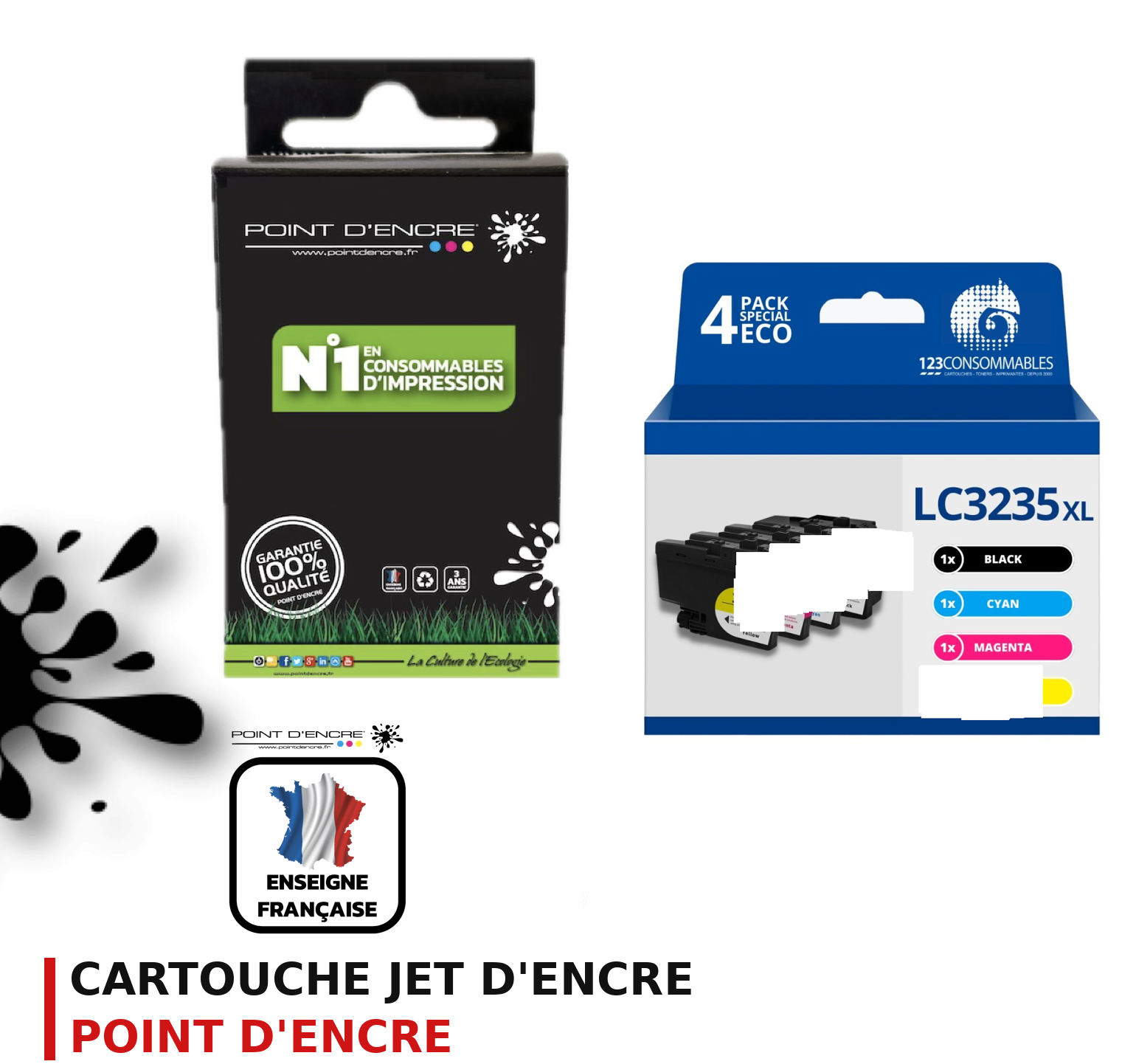 Cartouche d'encre POINT D'ENCRE Brother 3235 — PACK