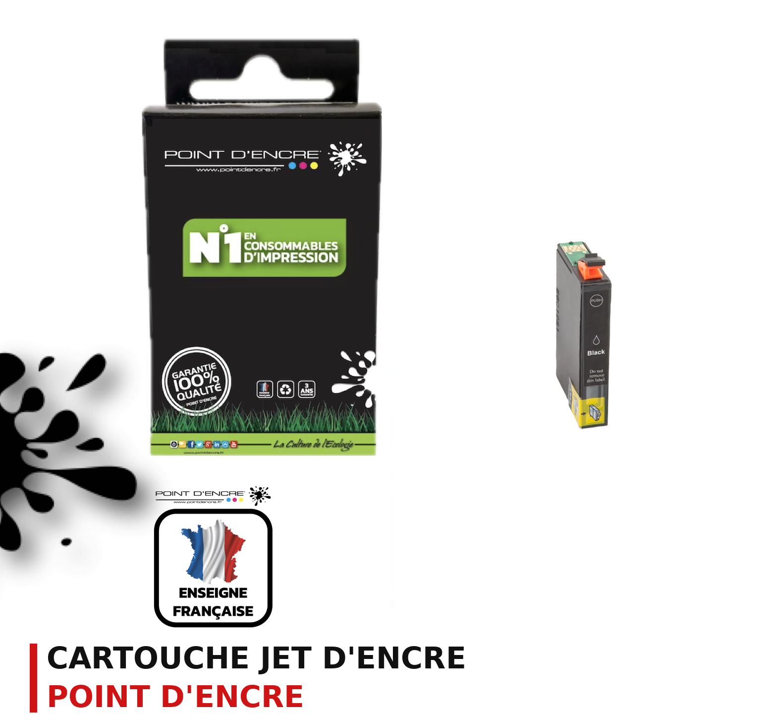 Cartouche d'encre POINT D'ENCRE Epson 502XL — NOIR