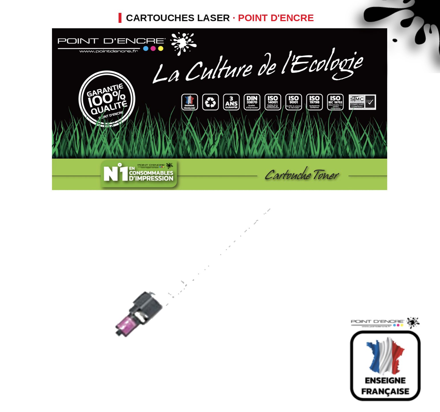 Cartouche laser POINT D'ENCRE Ricoh C4000 — MAGENTA