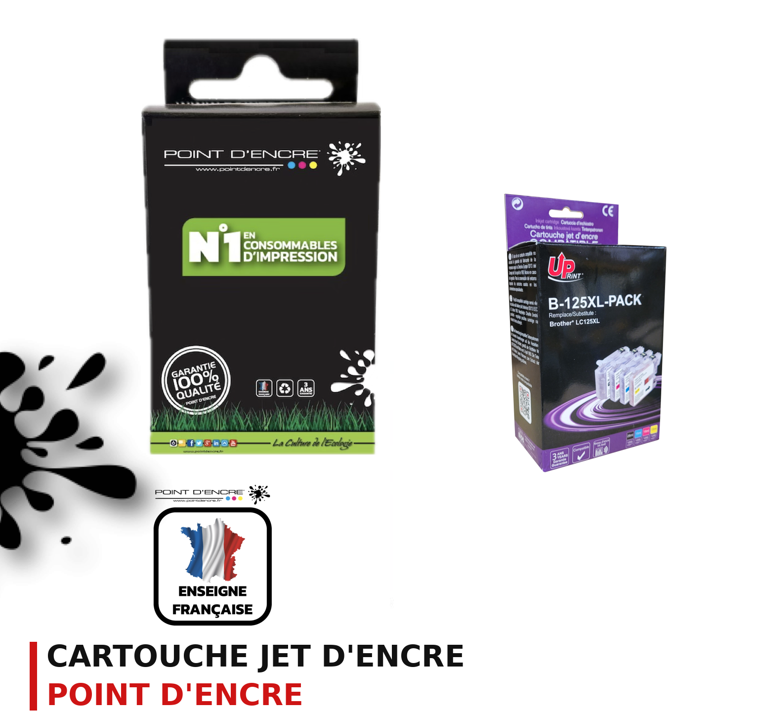 Cartouche d'encre POINT D'ENCRE Brother 127XL — PACK