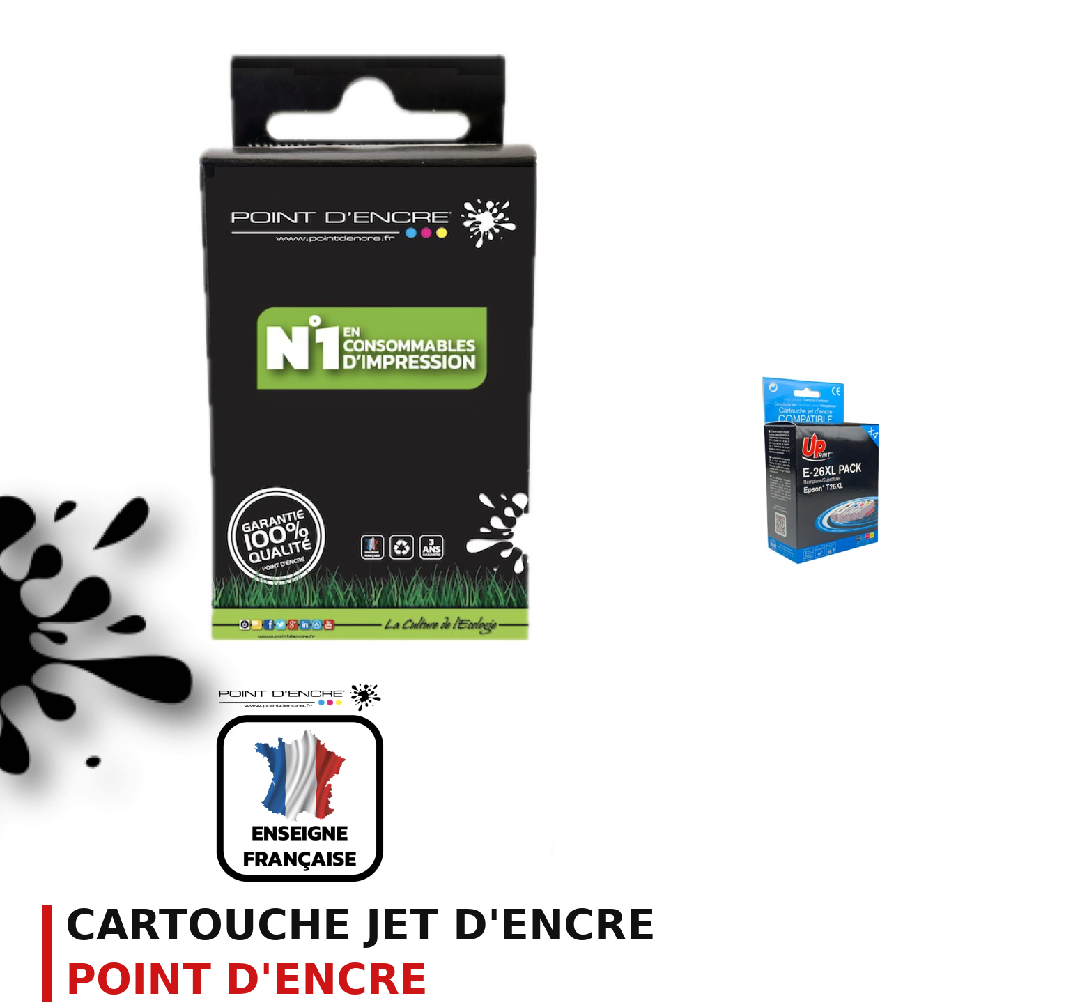 Cartouche d'encre POINT D'ENCRE Epson T26XL — PACK