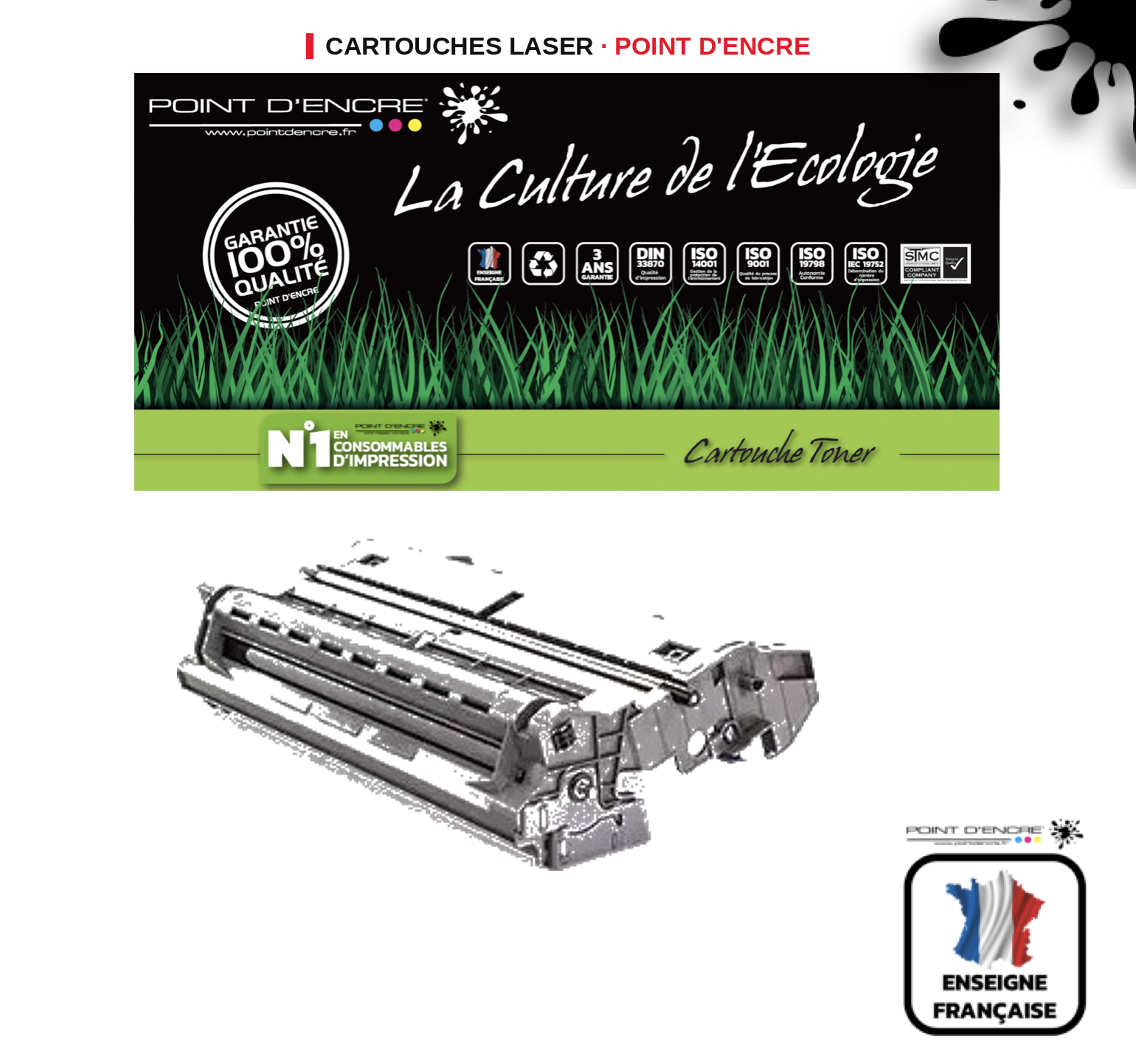 Tambour POINT D'ENCRE Brother 3100