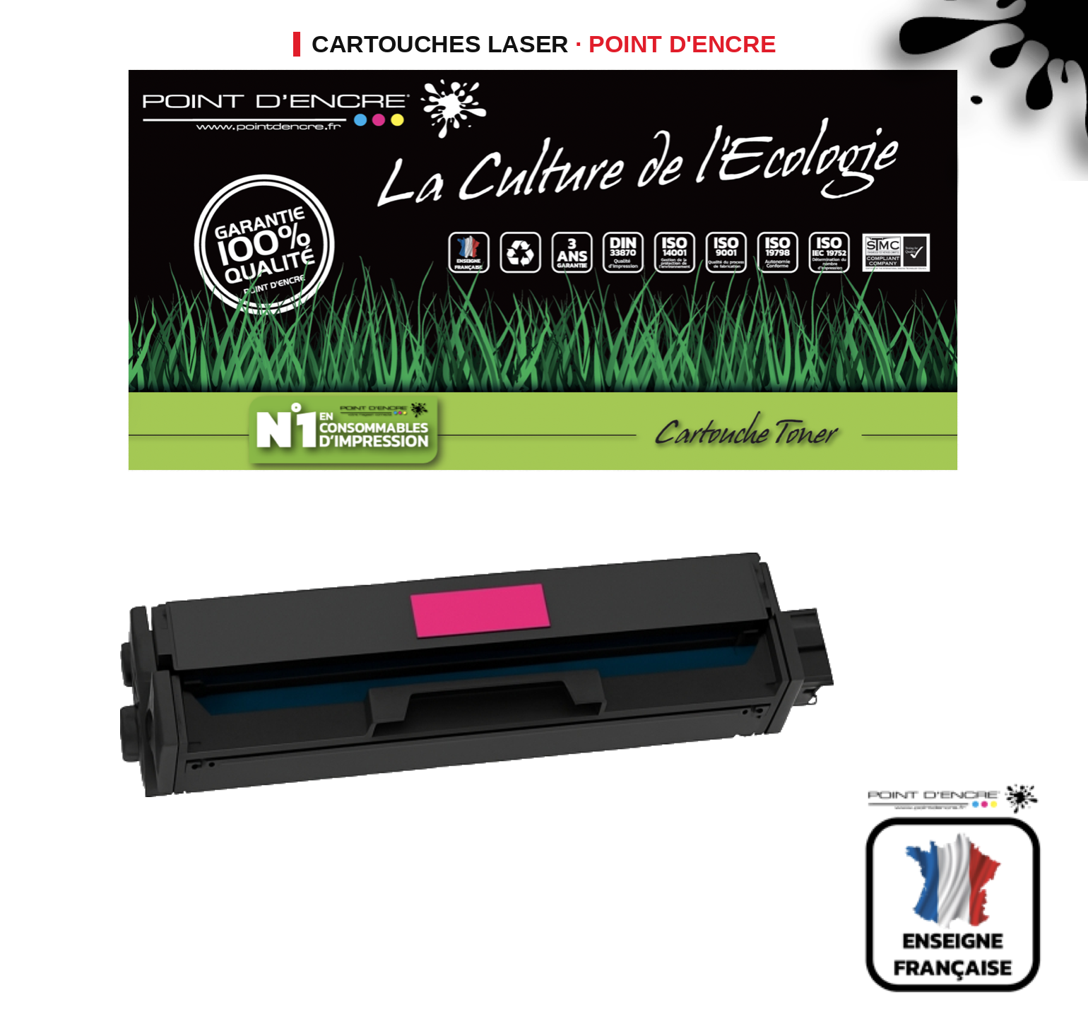 Cartouche laser POINT D'ENCRE Xerox C230 — MAGENTA