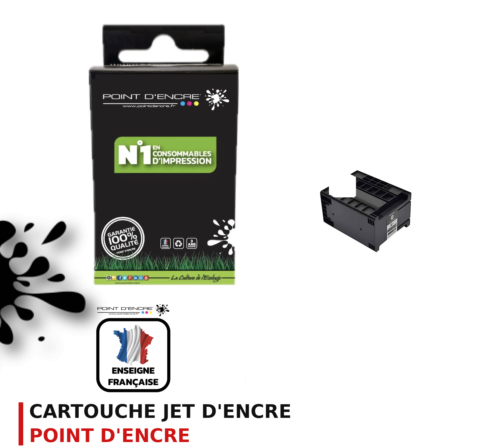 Cartouche d'encre POINT D'ENCRE Epson T7441 — NOIR