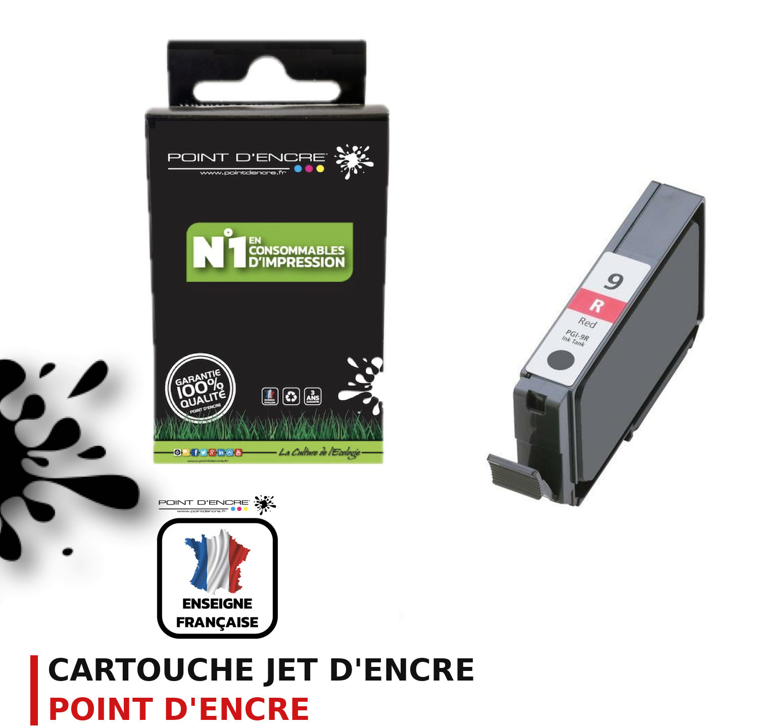 Cartouche d'encre POINT D'ENCRE Canon PGI9